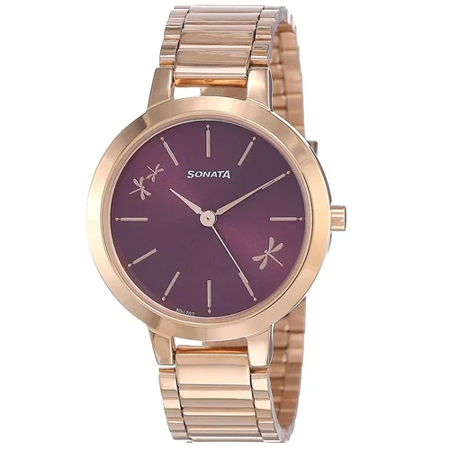 Fabulous Sonata Play Analog Purple Dial Womens Watch