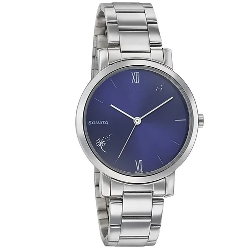 Impressive Sonata Play Analog Blue Dial Womens Watch