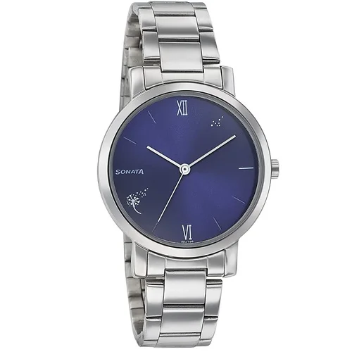 Lovely Sonata Play Analog Blue Dial Womens Watch