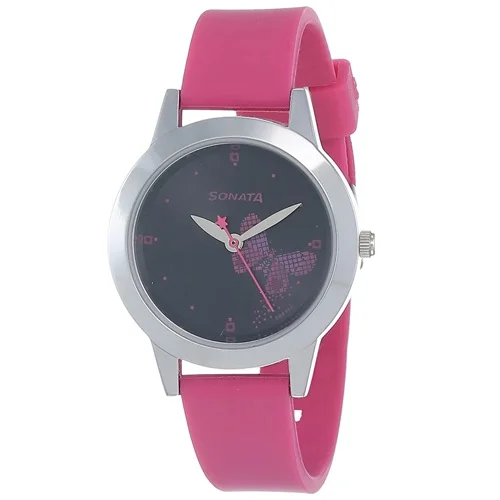 Exclusive Sonata Analog Black Dial Womens Watch