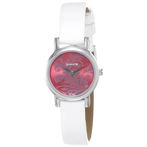 Enthralling Sonata Analog Pink Dial Womens Watch