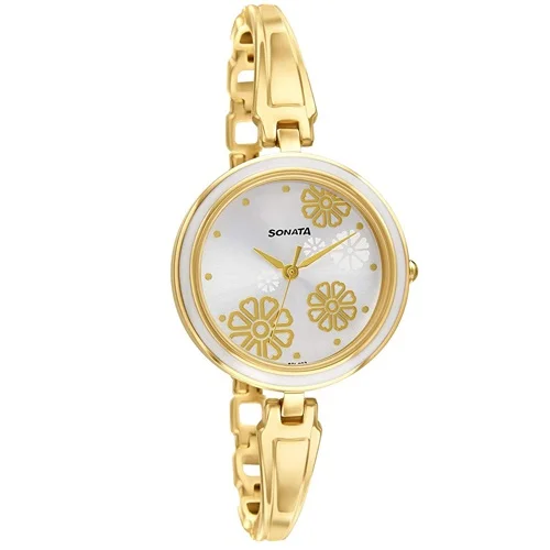 Eye Catching Sonata Analog Silver Dial Womens Watch