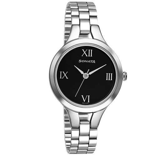 Chic Sonata Analog Black Dial Womens Watch