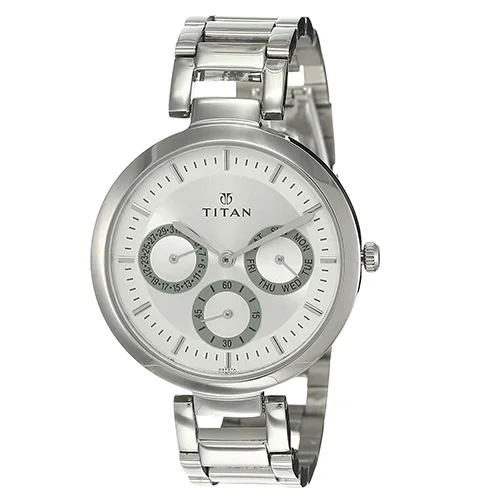 Beautiful Titan Analog Womens Watch with Silver Dial