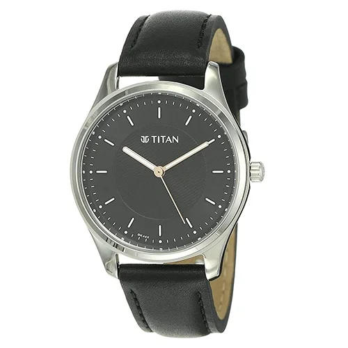 Charismatic Titan Workwear Womens Watch with Black Dial