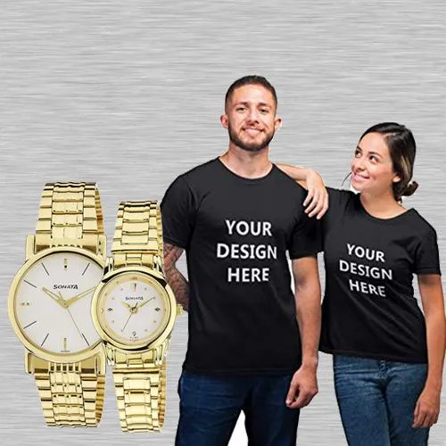 Amazing Sonata Analog Watch N Personalized T Shirts