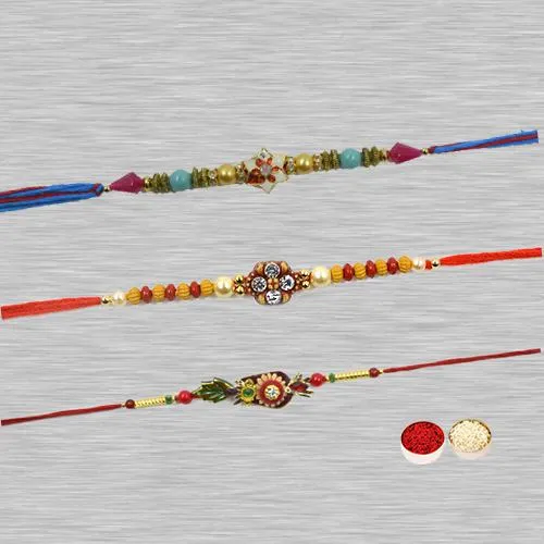 Attractive Fancy Zardozi Rakhi