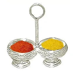 Order Silver Haldi and Kumkum Stand