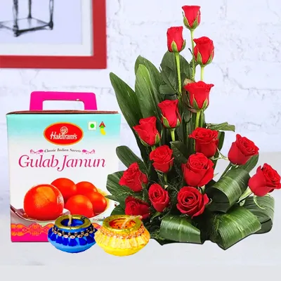 Flowers with Sweets to Bangalore